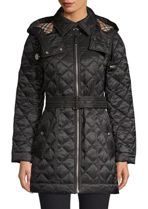 baughton quilted coat burberry|Burberry Baughton Quilted Coat Women .